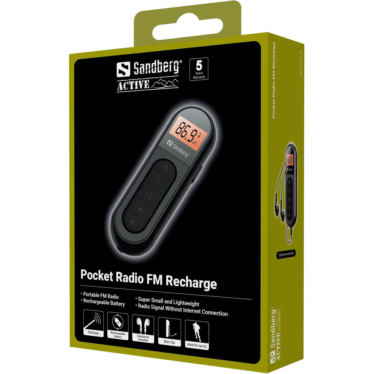 Sandberg Pocket Radio FM Recharge