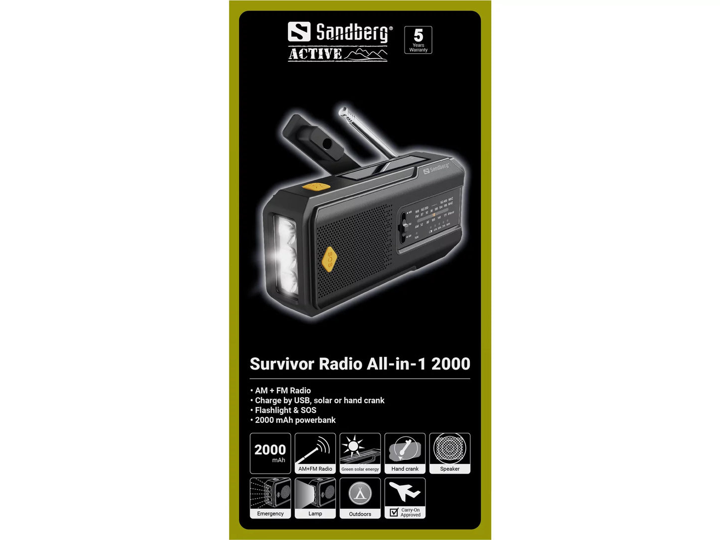 Sandberg Survivor Radio All-in-1 2000