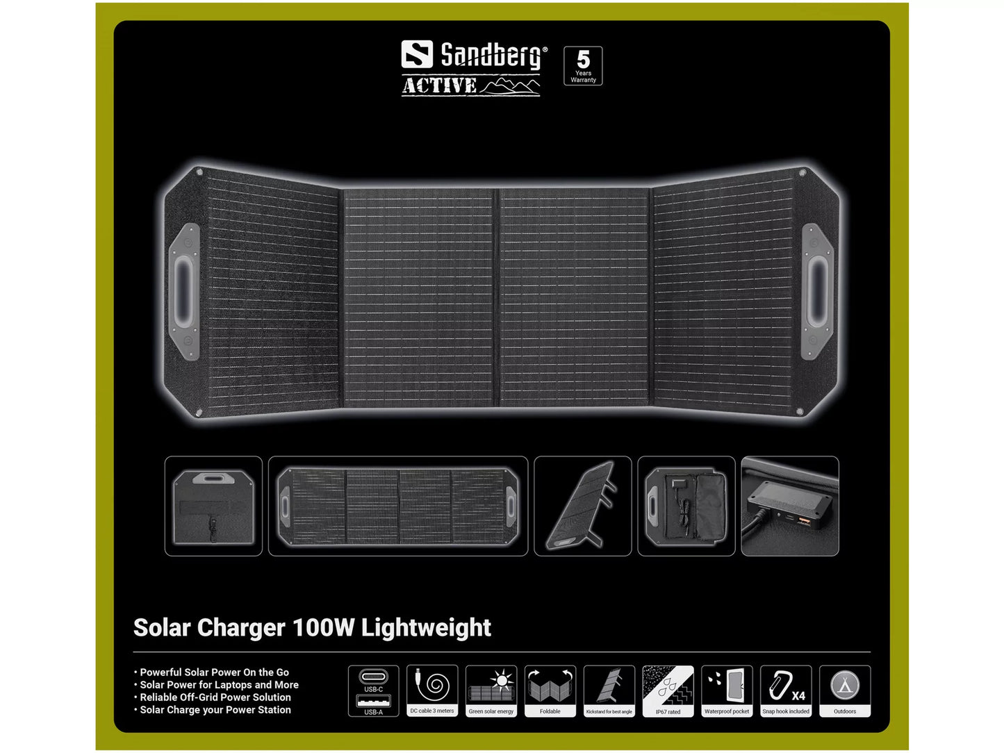Sandberg Solar Charger 100W Lightweight