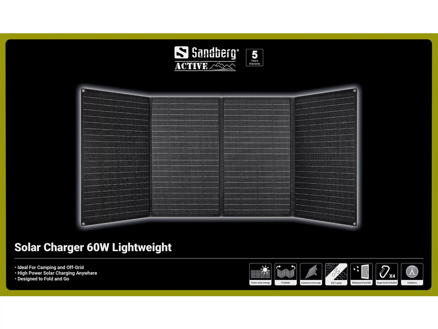 Sandberg Solar Charger 60W Lightweight