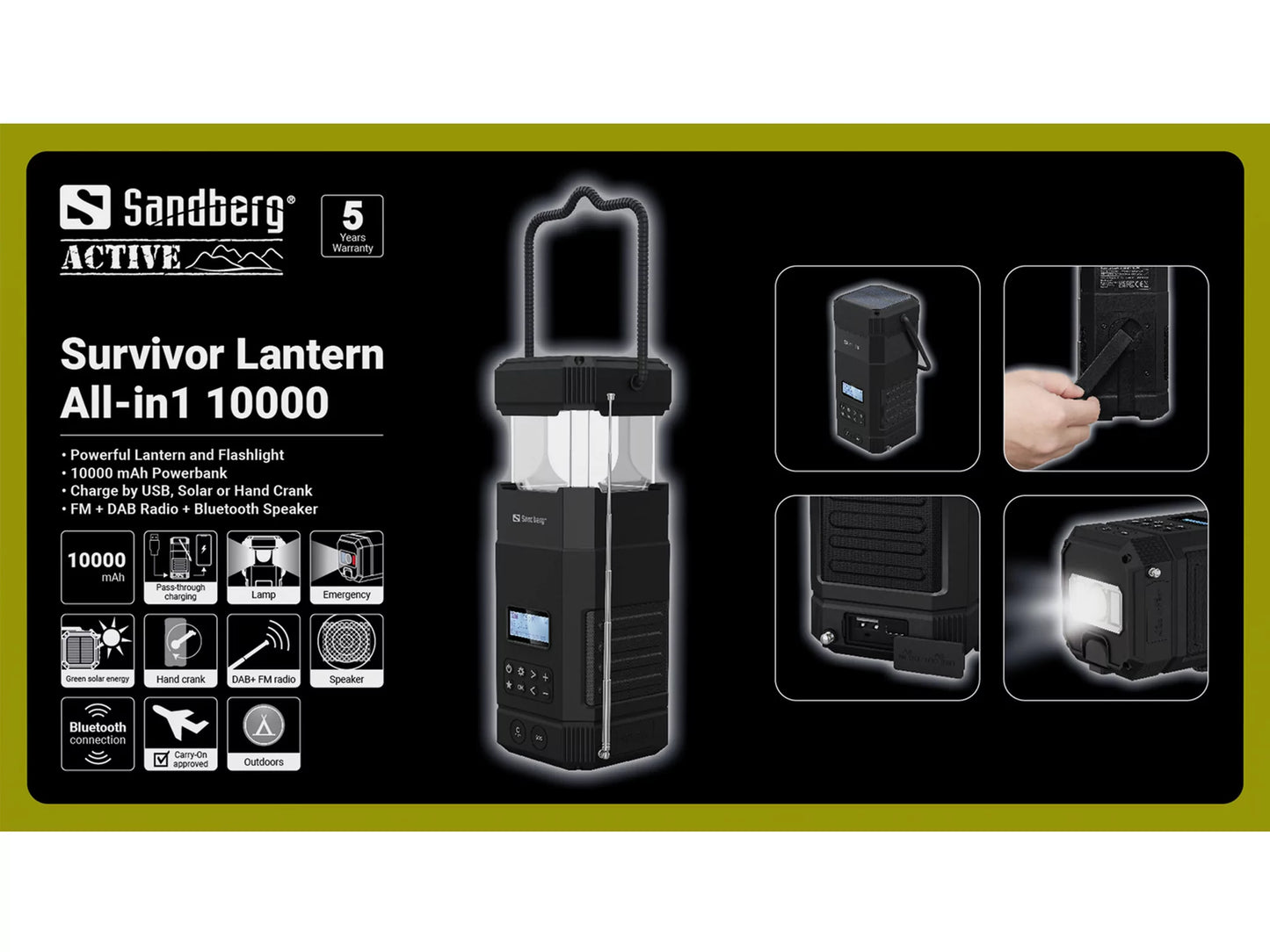 Sandberg Survivor Lantern All-in1 10000